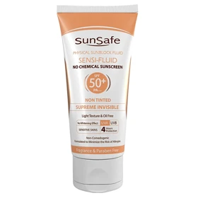 کرم ضد آفتاب سان سیف sunsafe با SPF50 مناسب پوست حساس حجم 50ml