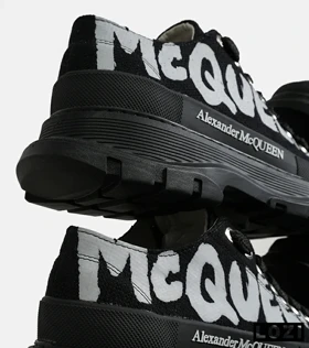 کفش کتانی نیم ساق مشکی Alexander McQueen