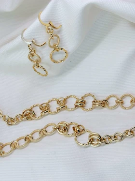 سرویس کامل برند شین مدل «حلقه‌های خورشید» | بافت شنی درخشان با گارانتی 1 ساله