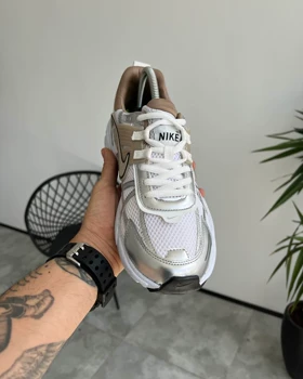 کتانی نایک V2K NIKE رنگ سفید کرم
