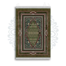 *جدید* فرشینه از جنس پارچه شانل مخمل ترک طرح فانتزی برند دفه کد 1275