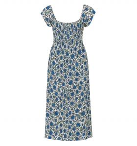 پیراهن زنانه بلند ساحلی وارداتی نخی