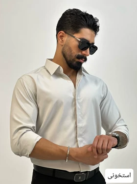 پیراهن مردانه پارچه ای ساده_کد4502