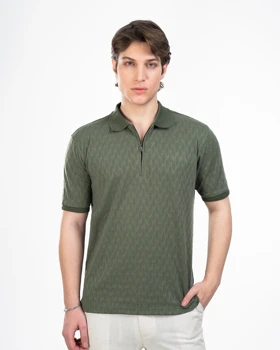 پولوشرت مردانه نیم زیپ کد M0304