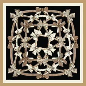 روسری ابریشم کجراه پاپیون