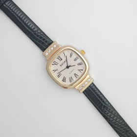 ساعت مچی زنانه باوک BAOKE بند چرمی ، اسپرت و روزمره با جعبه کادویی (نوک مدادی تیره)