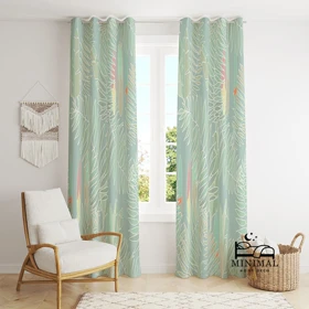 پرده اسپرت طرح هاوایی مدل W4986