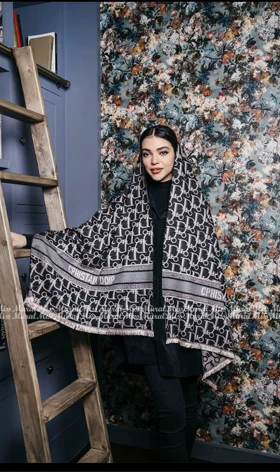 شال dior موهر فوتر پشمی