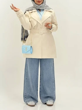 3563-بارانی آستردار تینا