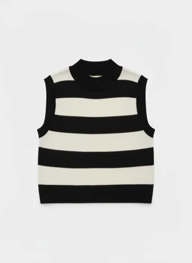 تاپ بافت راه راه زنانه رزمری مدل Rose Merry CL3253