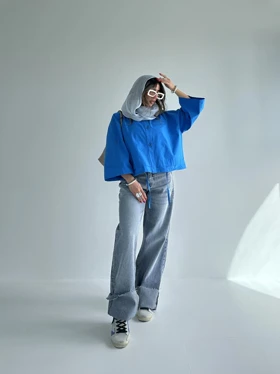 شومیز نیم‌تنه 2 بند 220504
