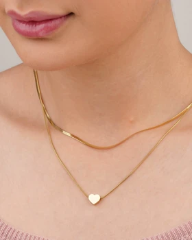 گردنبند دو لاین استیل