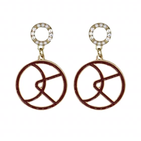 گوشواره فانتزی مدل هندسی