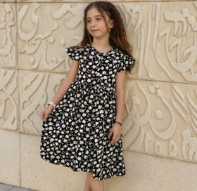 سارافون دخترانه بابونه 2 الی 8 سال