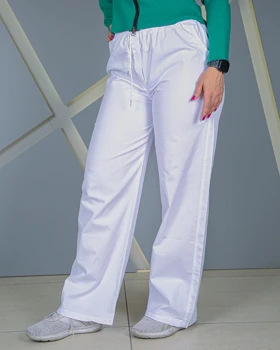 شلوار خنک جین کاغذی سفید زنانه قد 102 سایز 36 تا 52 Cool White Paper Jeans کد 50700