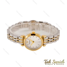ساعت امپریوآرمانی مینی زنانه دورنگ طلایی صفحه سیلور Armani-5797-L