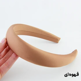 تل دخترانه ساده (قهوه‌ای)
