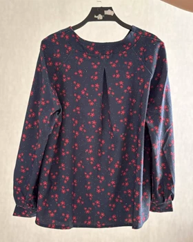 شومیز مخمل کبریتی طرحدار 4