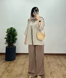 مانتو دکمه مخفی کوک دوزی دیپلمات لنا