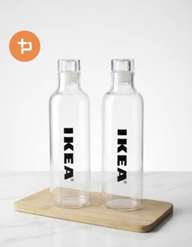 بطری پیرکس شفاف 500 میل طرح ایکیا