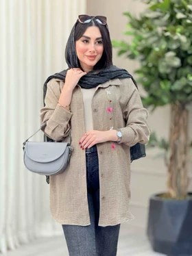 مانتو گلدوزی غنچه