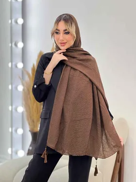 شال پلیسه ساده