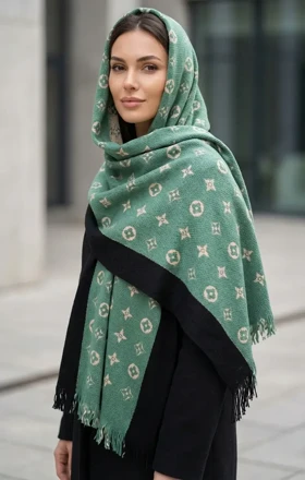 قیمت و خرید شال بافت LV زنانه مدل مونوگرام جدید