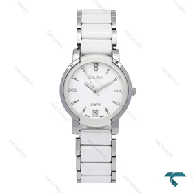 رادو Centrix زنانه وسط سرامیکی سیلور سفید Rado-6334-L