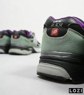 کفش کتانی سبز مشکی بنفش NEW BALANCE 990