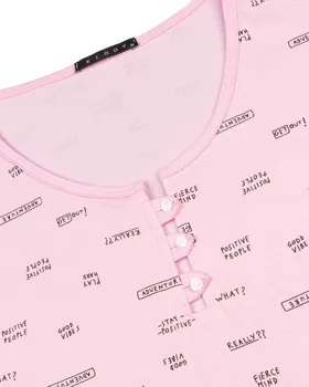 تیشرت زنانه طرح دار 2469