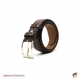 کمربند چرم طرح کروکو mrc606