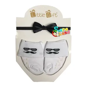 ست جوراب و پاپیون پسرانه Little Gift طرح سیبیل
