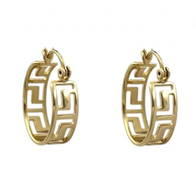 گوشواره زنانه حلقه‌ای طرح ورساچه ژوپینگ، شیک و خاص Xuping