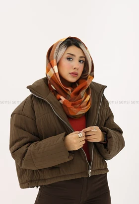 کاپشن میله ای چروک کد1005188