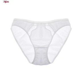 شورت زنانه لین مدل زنبوری جلو تور سفید کد 4681-528