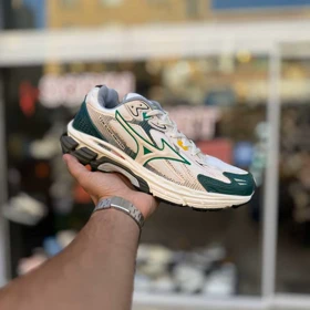 کتانی میزونو کرم سبز سایز بزرگ کد 6788