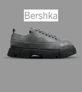 کفش کتانی مردانه طوسی BERSHKA مدل 6251