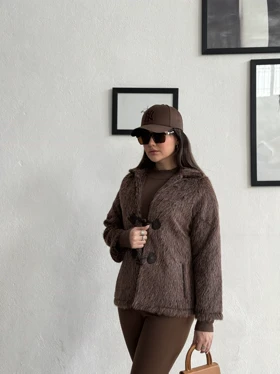 پالتو کتی " پرسا " رنگ موکا