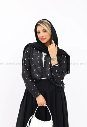 ست شومیز کراپ پاپیون وارداتی کد1002808