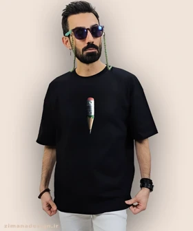 تیشرت لش مردانه و زنانه نوستالژی طرح مداد