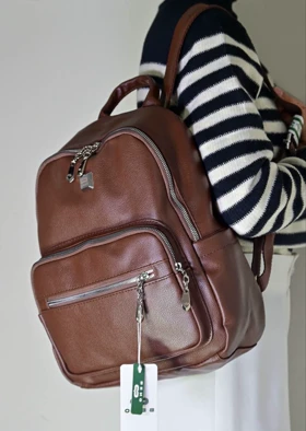 کوله پشتی زنانه بنو BENO مدل آرتان کد 4784 (قهوه ای)