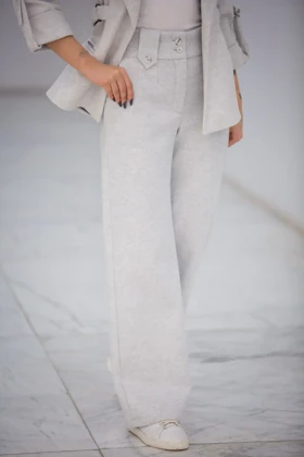 شلوار بگ دو دکمه (طوسی)