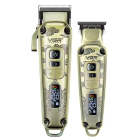 ماشین اصلاح موی سر و صورت وی جی ار مدل V-6435Vadapter مجموعه دو عددی