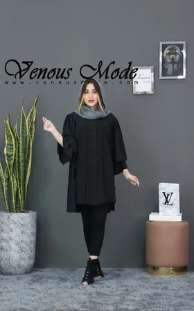 مانتو حریر پیله دار