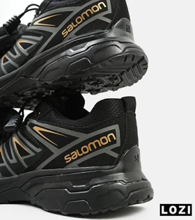 کفش کتانی مشکی طلایی مردانه و زنانه سالومون Salomon X ULTRA