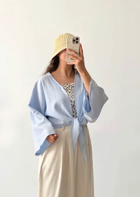 شومیز گره‌ای زارا | ZARA Knot