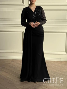 ماکسی کرپ کنزو چپ و راستی پولک