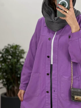 مانتو کتان کاغذی سلین