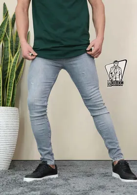 شلوار جین طوسی روشن ZARA