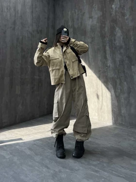 کت کتان بند کنفی